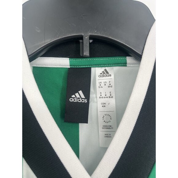 adidas Tiro Colorblock Crop Tee With Letter Logo Print And Stripe Detail, M - Picture 3 of 6